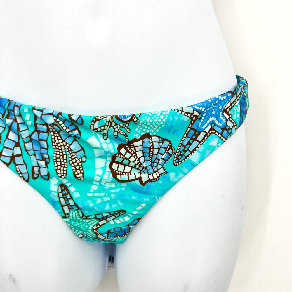 SEAFOLLY Women's La Mer Hipster Bikini Bottoms Size 6 Aquatic Blue NWT - Picture 6 of 15